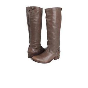 Frye Melissa Button Back Zip Leather Boot